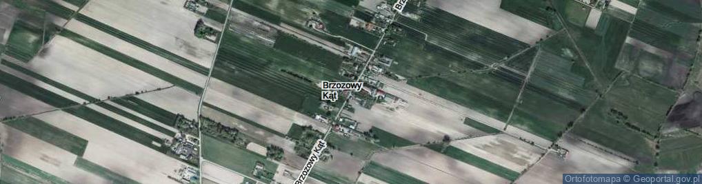Zdjęcie satelitarne Brzozowy Kąt ul.